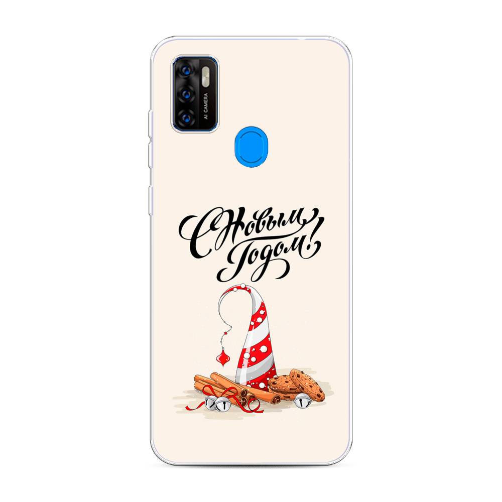 

Чехол на ZTE Blade A7s 2020 "Подарки на Новый Год", Бежевый;красный;черный, 133950-5