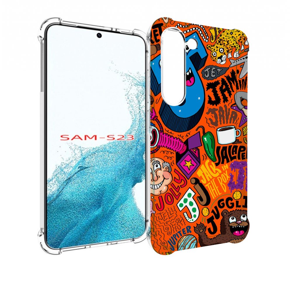 

Чехол Mypads Funky-Decor Для Samsung Galaxy S23, Прозрачный, Tocco