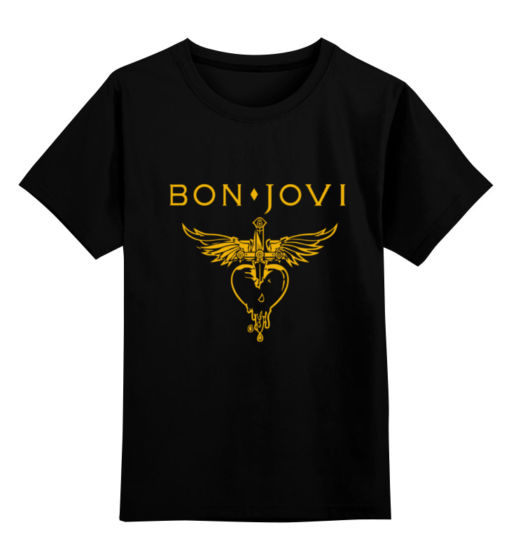 

Детская футболка Printio Bon jovi цв.черный р.140, 0000000748008