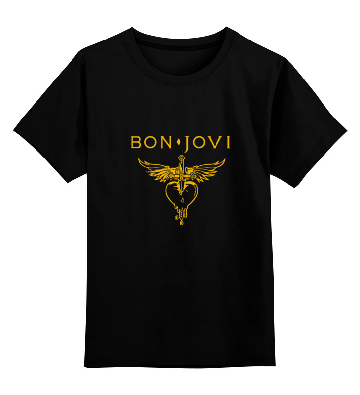 

Детская футболка Printio Bon jovi цв.черный р.140, 0000000747998