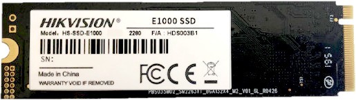 

SSD накопитель Hikvision E1000 M.2 2280 512 ГБ (HS-SSD-E1000/512G), E1000