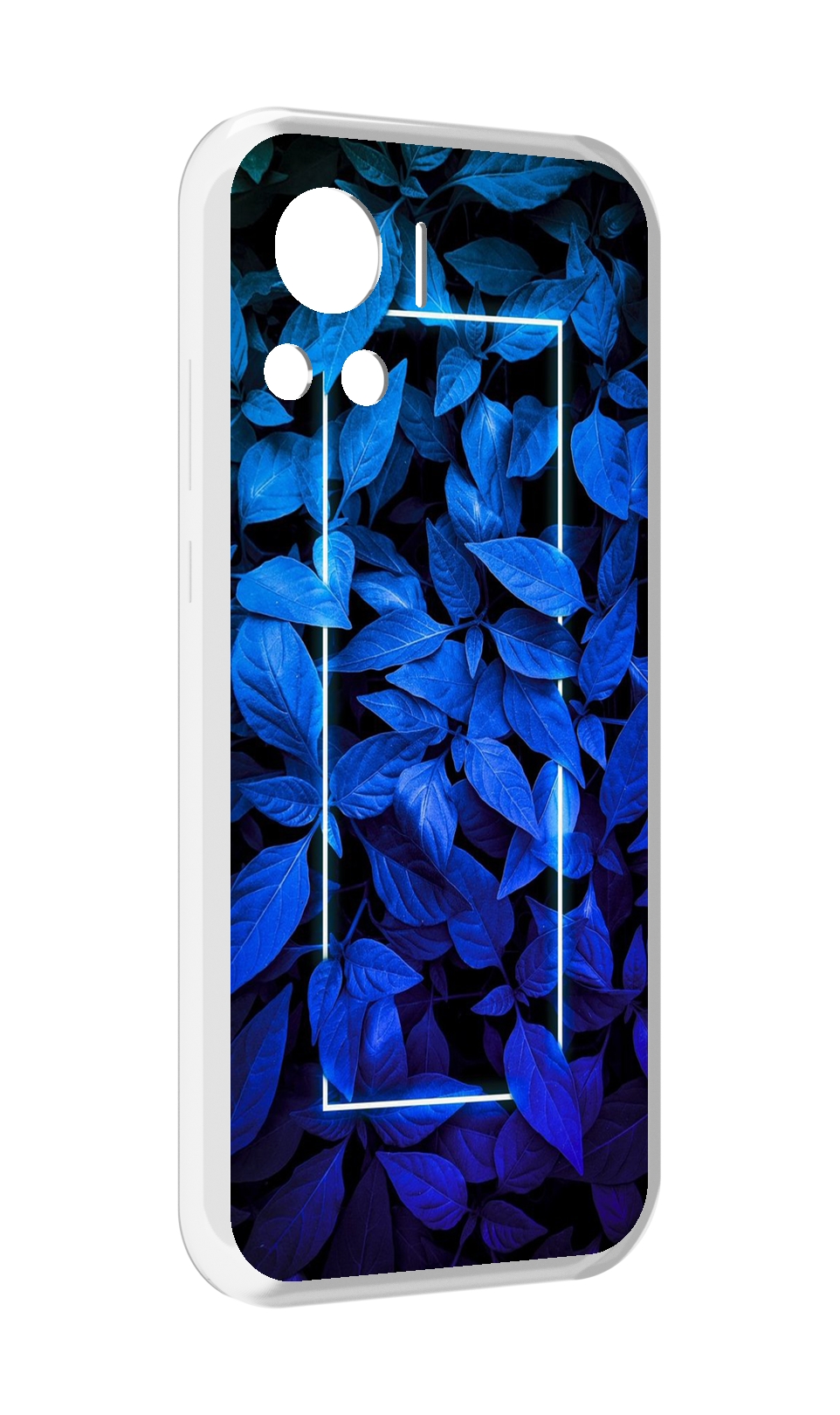 

Чехол MyPads голубые цветочки неон для Motorola Edge 30 Ultra, Прозрачный, Tocco