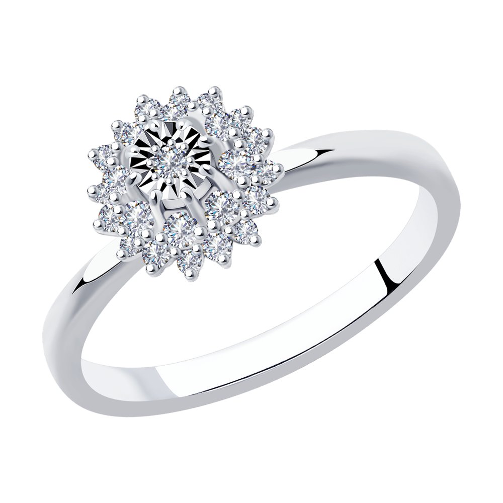 

Кольцо из белого золота с бриллиантом р. 19 SOKOLOV Diamonds 1011945, 1011945