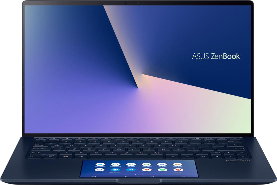 фото Ноутбук-трансформер asus zenbook ux334flc-a3205r dark blue (90nb0mw1-m06490)