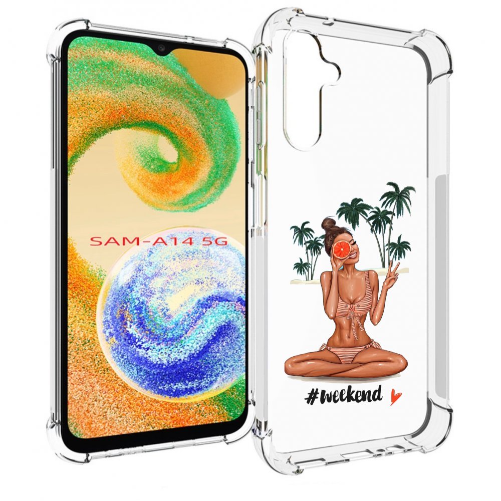 

Чехол MyPads Weekend для Samsung Galaxy A14 5G, Прозрачный, Tocco