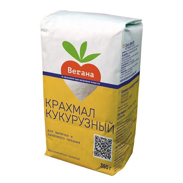 Крахмал кукурузный Вегана, 350 г х 2 шт