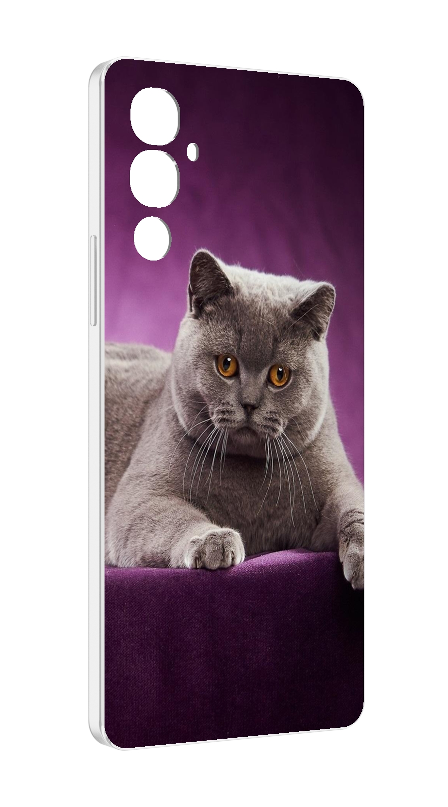 Чехол MyPads кошка британская короткая для Tecno Pova 4