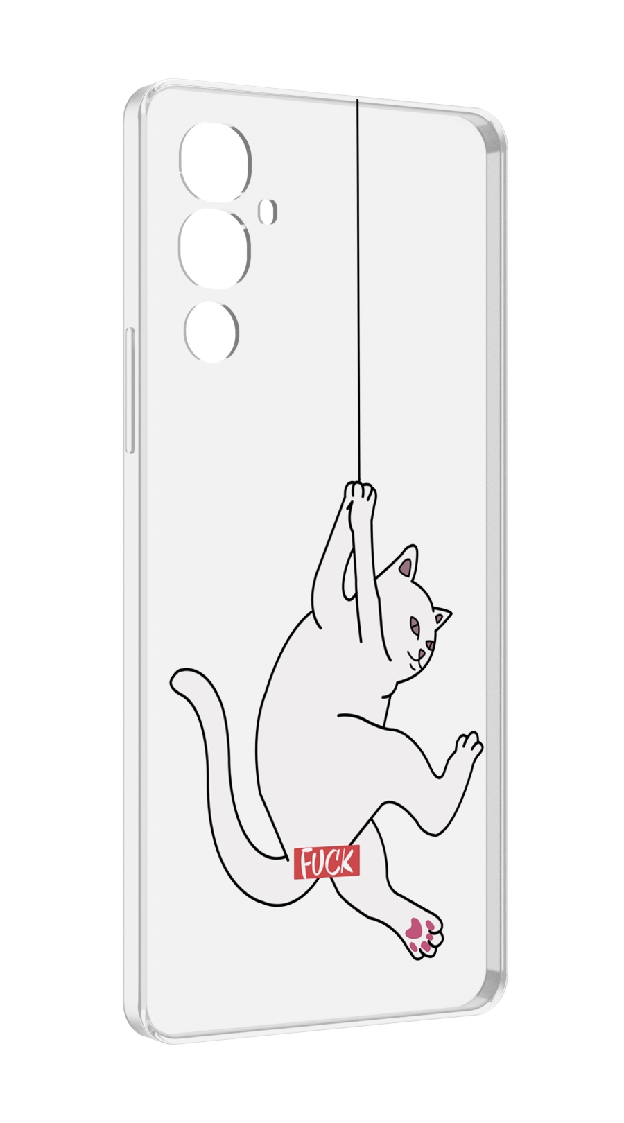 

Чехол MyPads котяра-на-веревке для Tecno Pova 4, Прозрачный, Tocco
