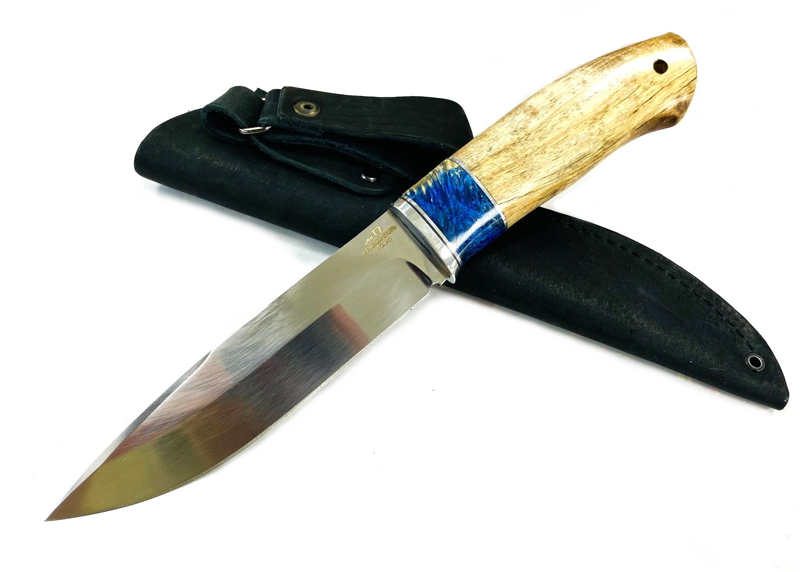 Нож МП Байкал Х12МФ, стабилизированная карельская береза