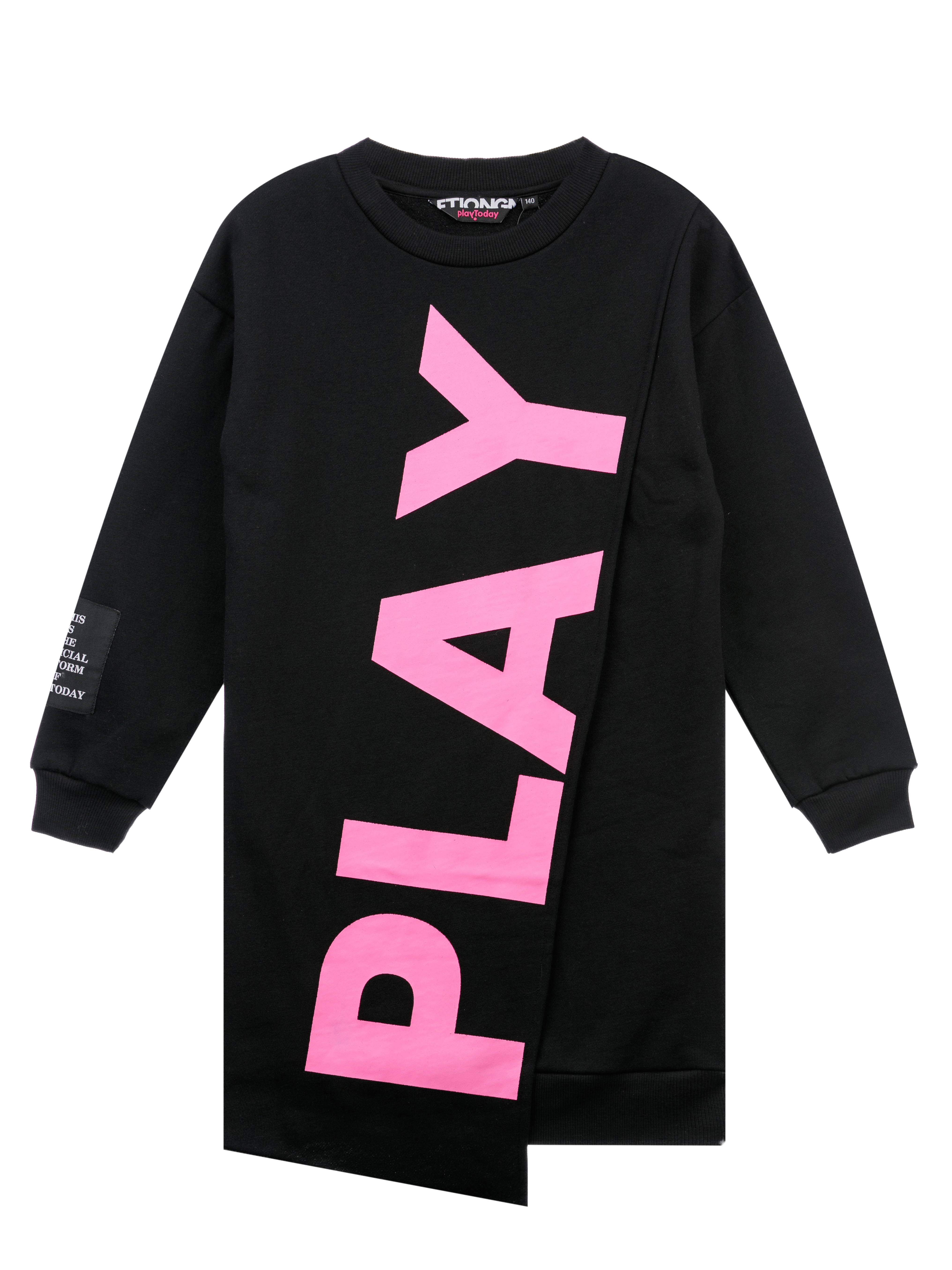 

Платье детское PlayToday 32121060, черный, р. 152, 32121060