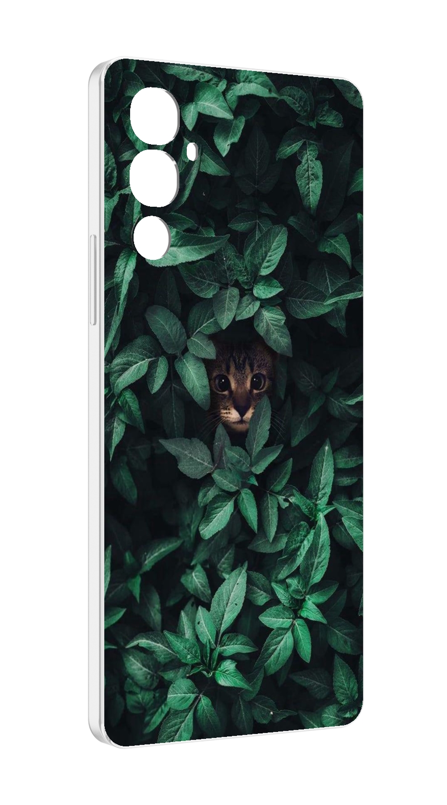 

Чехол MyPads котенок в листьях для Tecno Pova 4, Прозрачный, Tocco