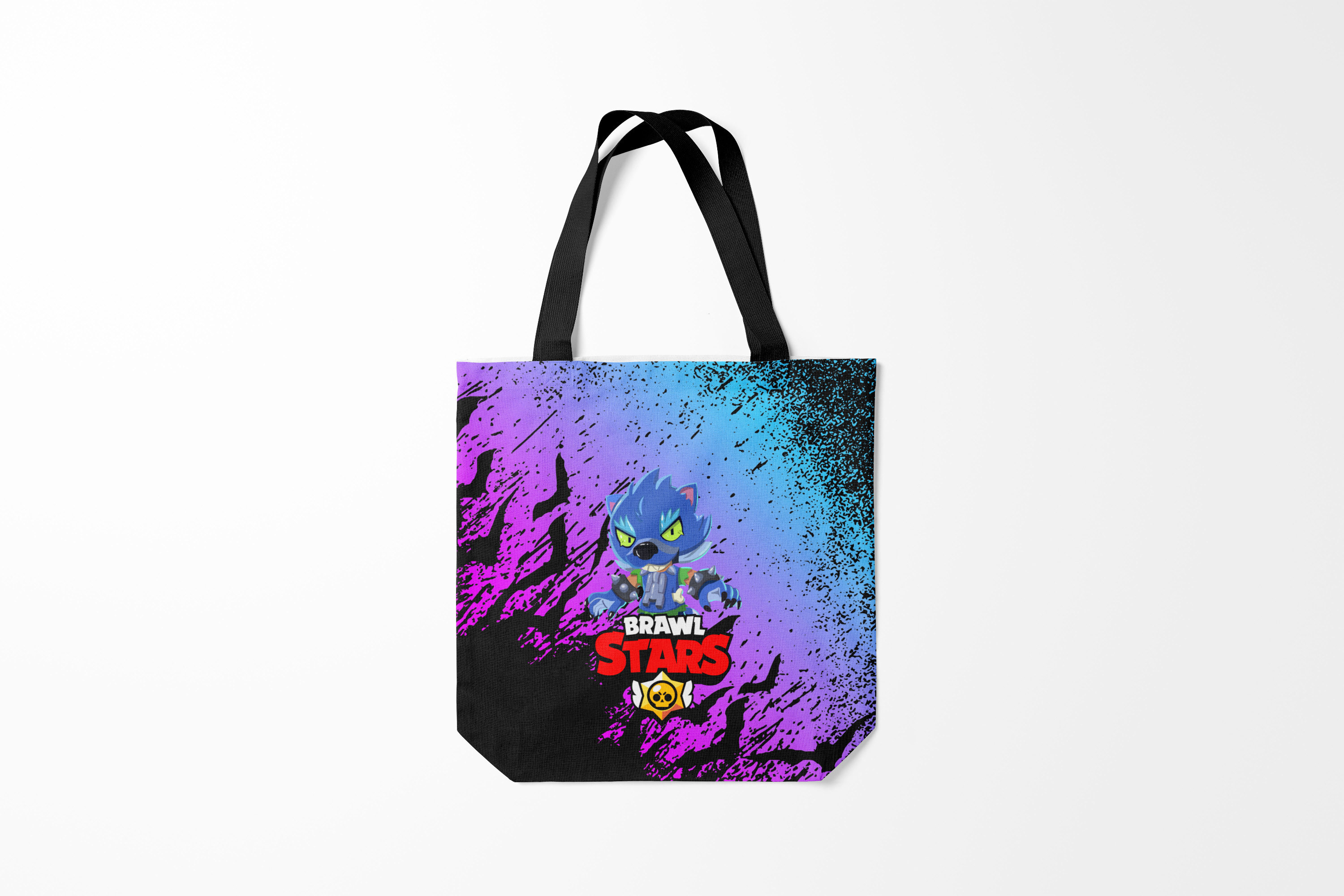 

Сумка шoппер унисекс Burnettie Brawl Stars WEREWOLF LEON., черный, Brawl Stars WEREWOLF LEON.