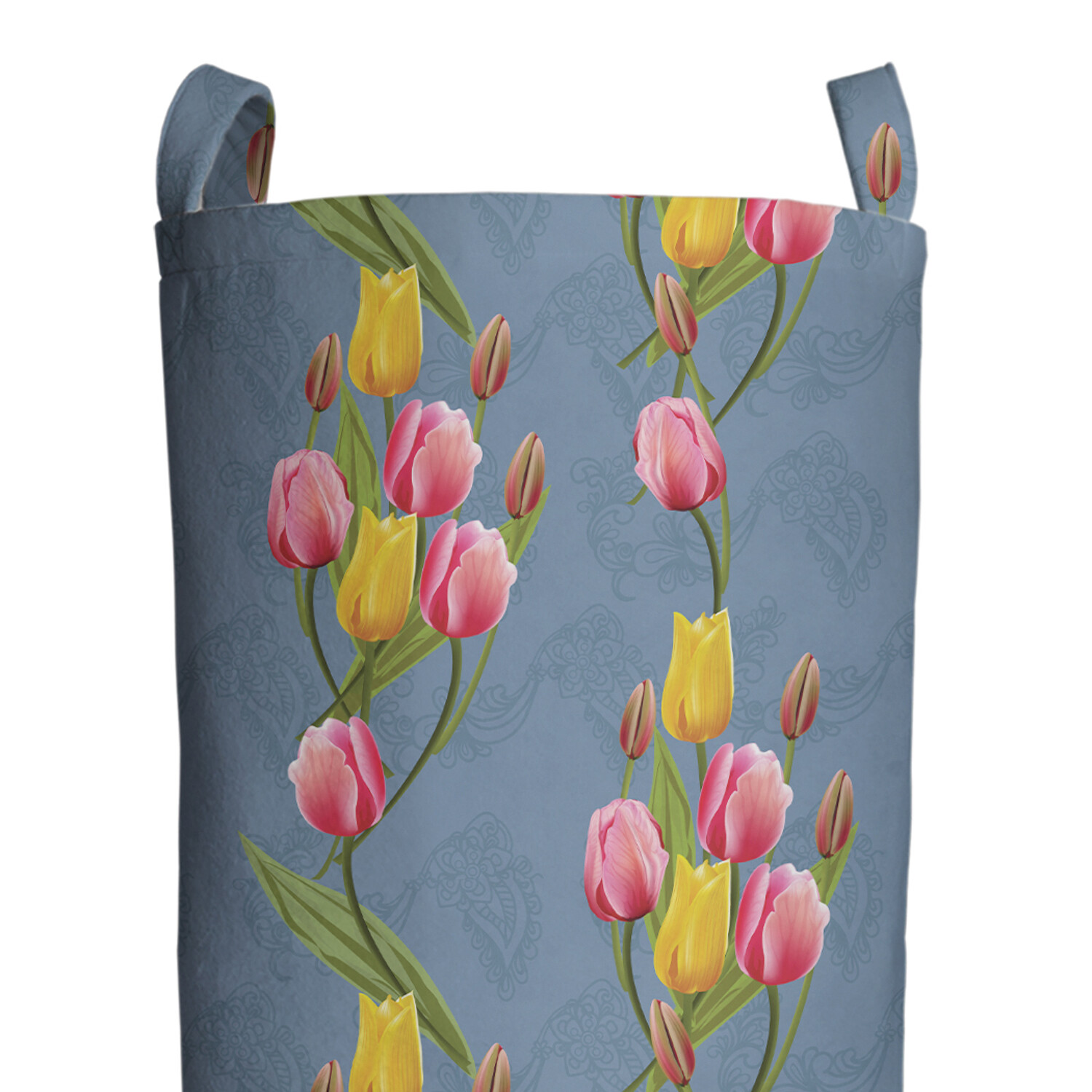 

Корзина для игрушек и белья, Весенние цветы 60х40см, Голубой, Весенние цветы