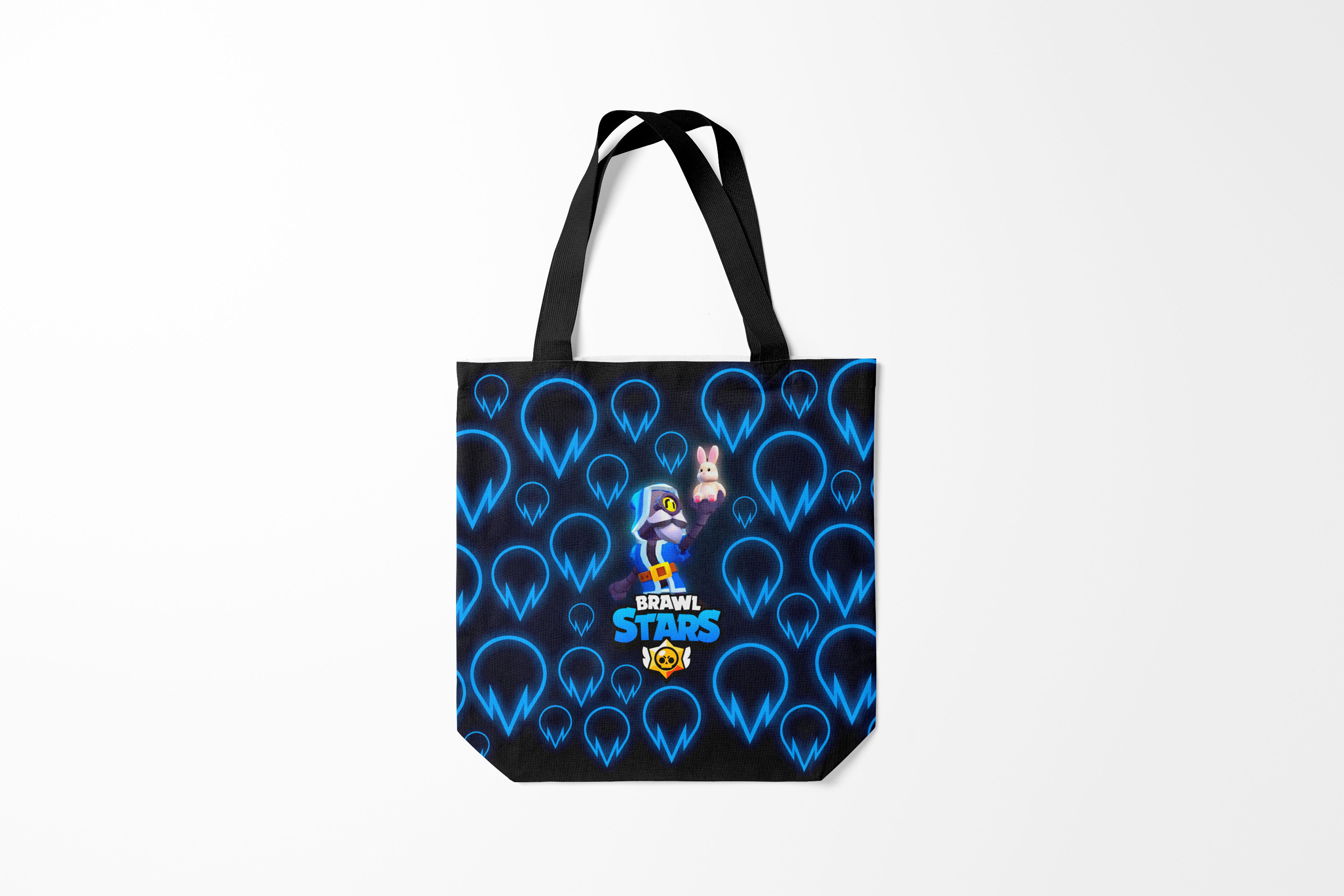 

Сумка шoппер унисекс Burnettie Brawl Stars Wizard Barley, черный, Brawl Stars Wizard Barley