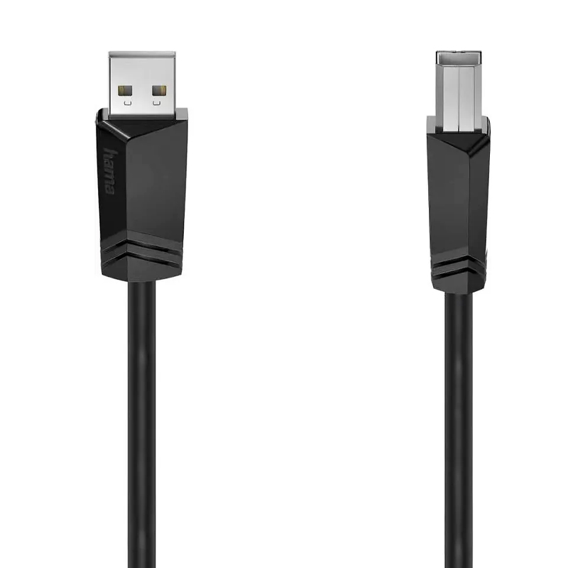 

Кабель Hama USB A-USB B вилка-вилка 5м (00200604) черный