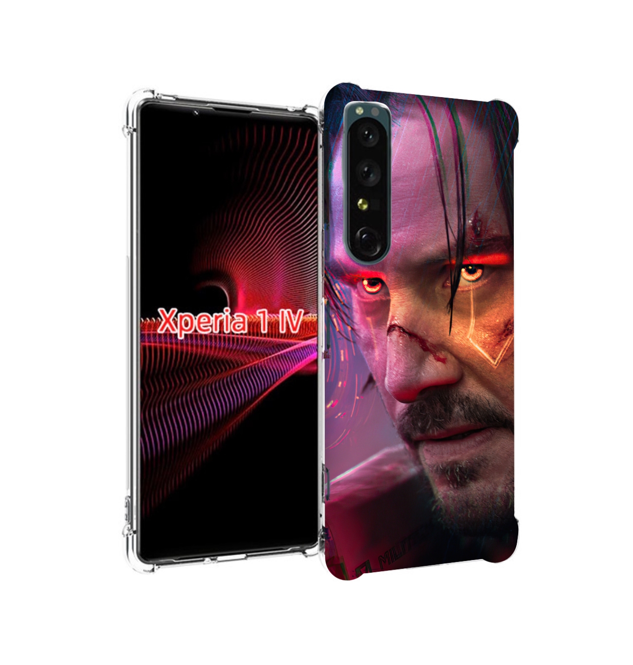 

Чехол накладка MyPads cyberpunk 2077 Джонни Сильверхенд для Sony X, Прозрачный, Tocco