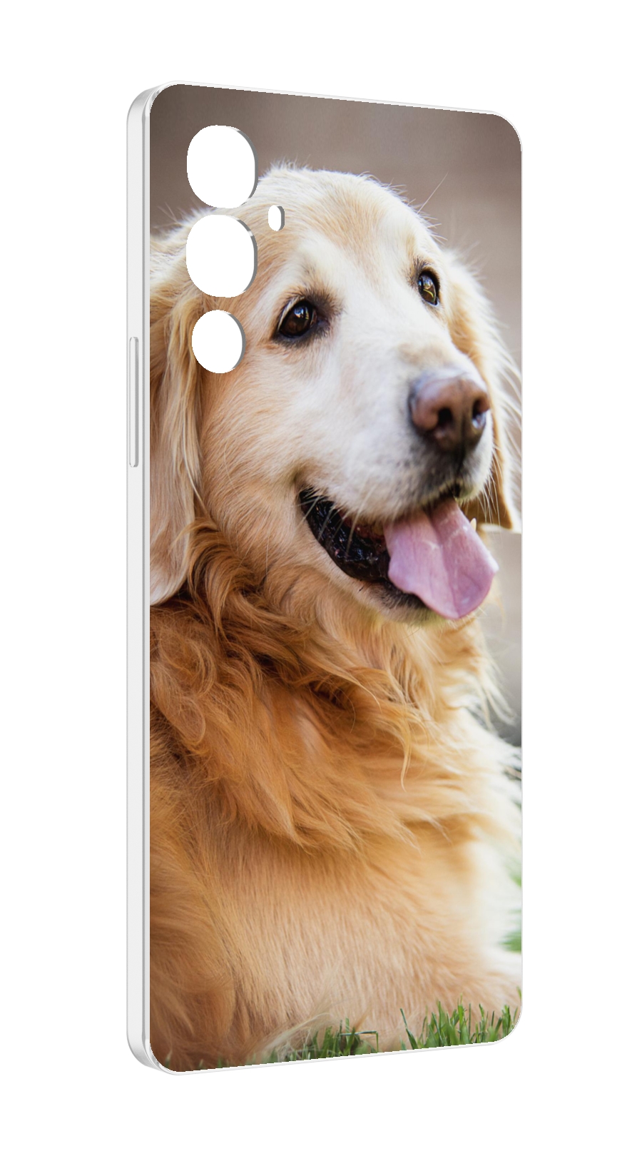 

Чехол MyPads золотистыи ретривер для Tecno Pova 4, Прозрачный, Tocco