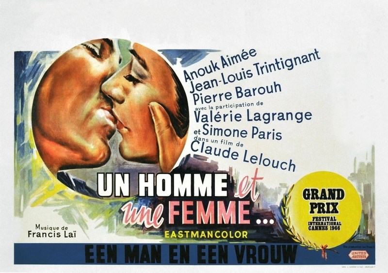 

Постер к фильму "Мужчина и женщина" (Un homme et une femme) Оригинальный 83,8x58,4 см