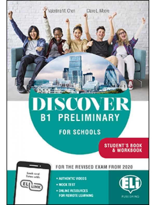 фото Книга discover b1 preliminary for schools: student's book & workbook + digital book + e...