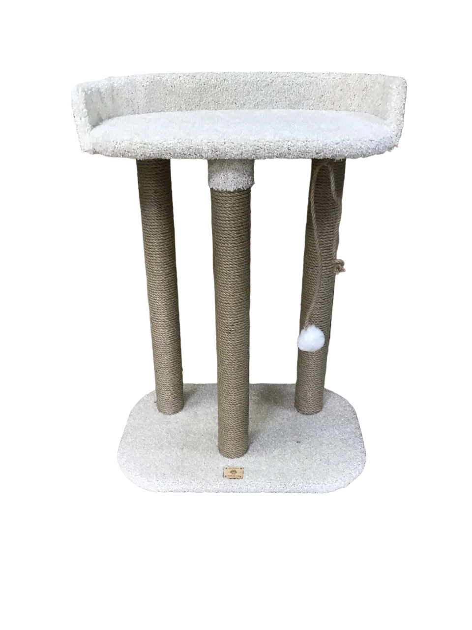 Комплекс для кошек Моя Котя Трон императора, для мэйн-кунов, ковролин, серебристый, 90 см