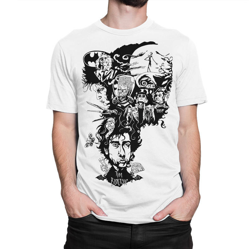 

Футболка мужская Dream Shirts Тим Бертон белая M, Белый, Тим Бертон