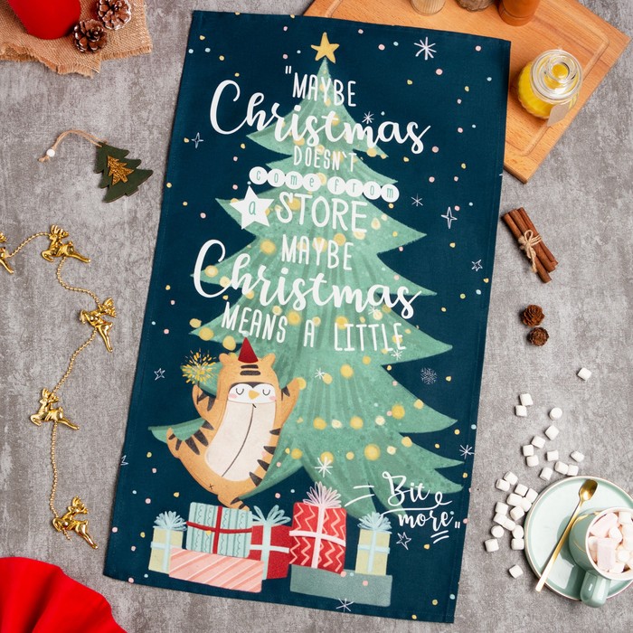 

Новогоднее полотенце "Этель" Cristmas presents 40х73 см, 100% хл, саржа 190 гр/м2