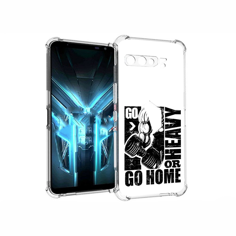 

Чехол MyPads Tocco для Asus ROG Phone 3 накаченные руки, Прозрачный, Tocco