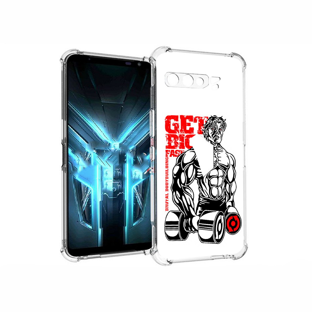 

Чехол MyPads Tocco для Asus ROG Phone 3 накаченное тело, Прозрачный, Tocco