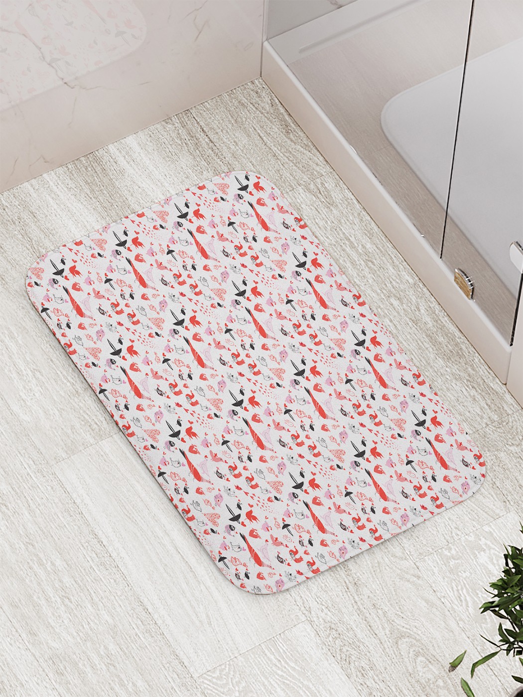 

Коврик противоскользящий для ванной, сауны, бассейна, 77х52 см bath_80186 JoyArty
