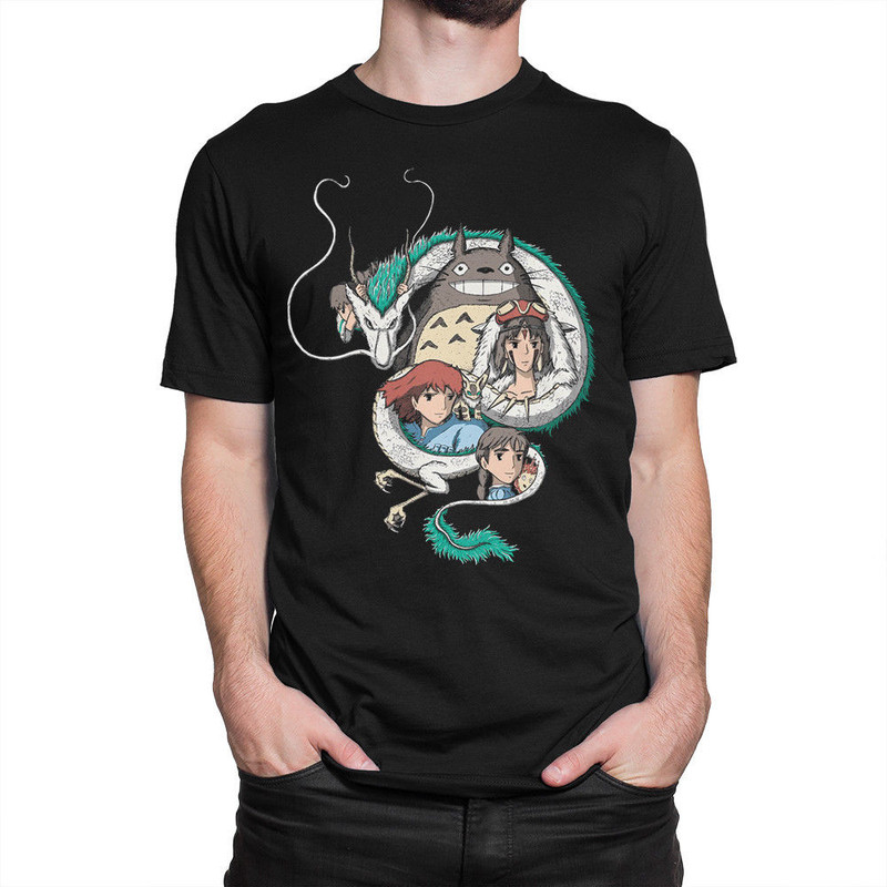 

Футболка мужская Dream Shirts Фильмы Студии Гибли черная M, Черный, Фильмы Студии Гибли