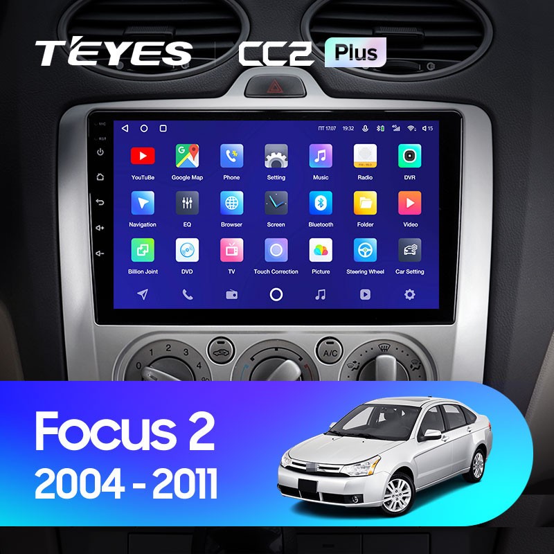 Штатная магнитола Teyes CC2 Plus 4/32 Ford Focus 2 Mk 2 (2005-2010) F1