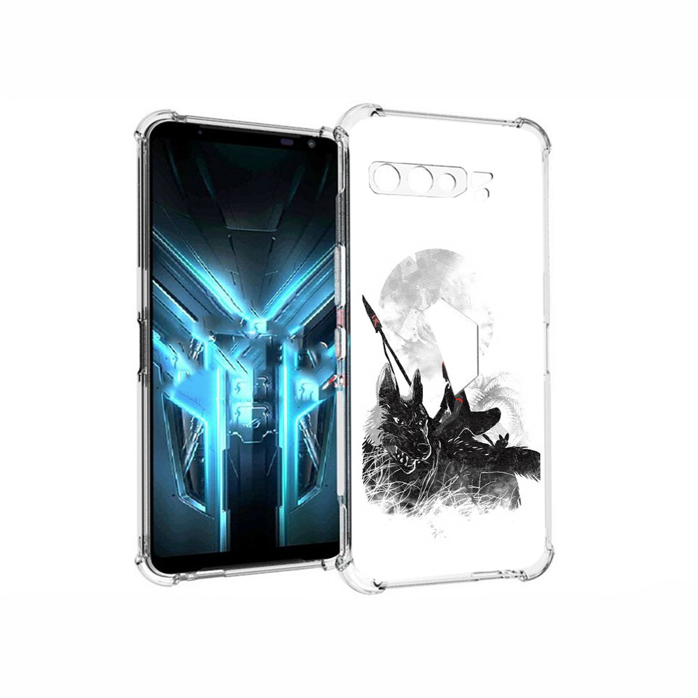 

Чехол MyPads Tocco для Asus ROG Phone 3 мононоке, Прозрачный, Tocco