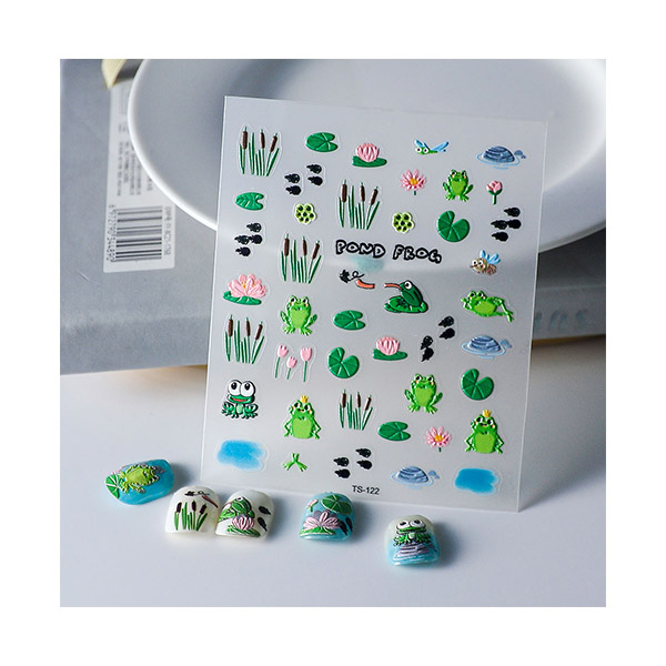 Наклейки для ногтей Abero Лягушки