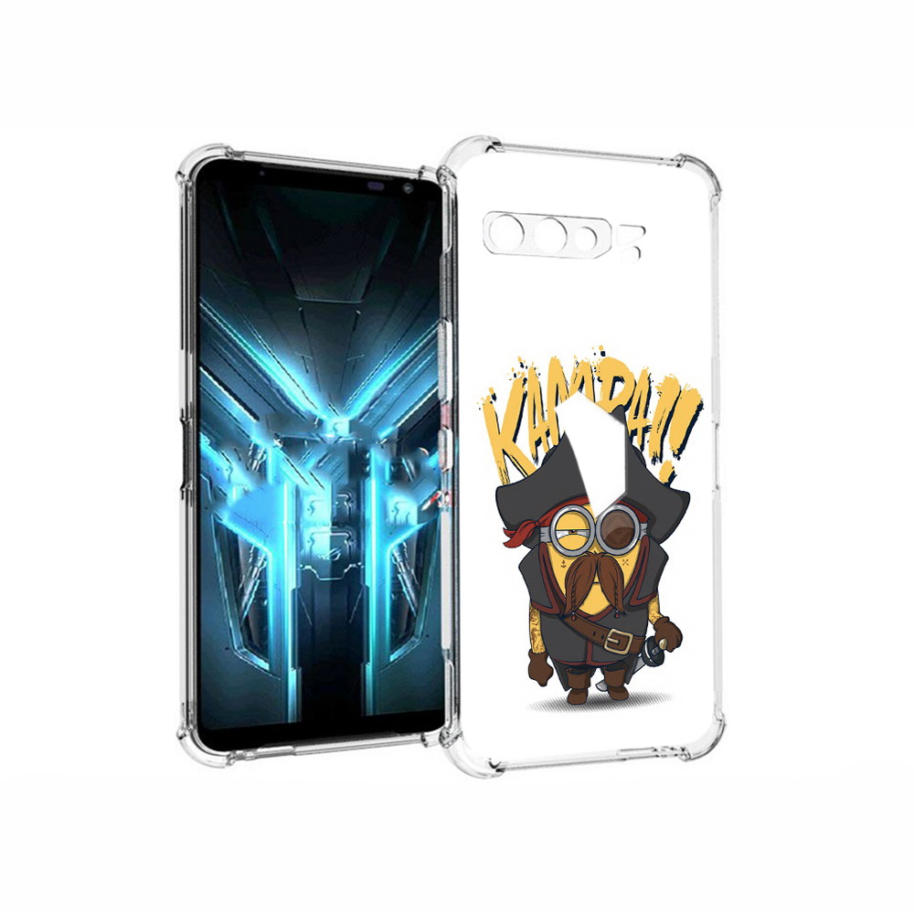 

Чехол MyPads Tocco для Asus ROG Phone 3 миньон пират, Прозрачный, Tocco