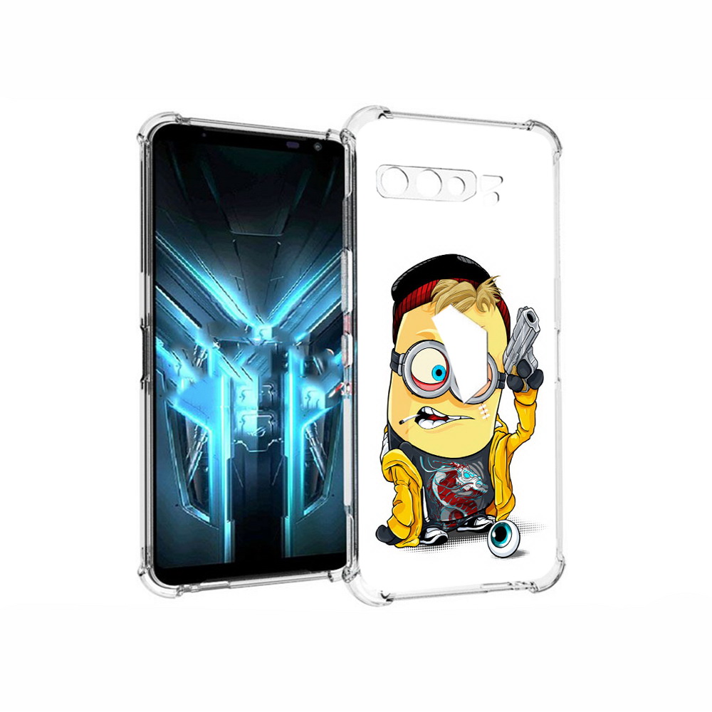 

Чехол MyPads Tocco для Asus ROG Phone 3 миньон бандит, Прозрачный, Tocco