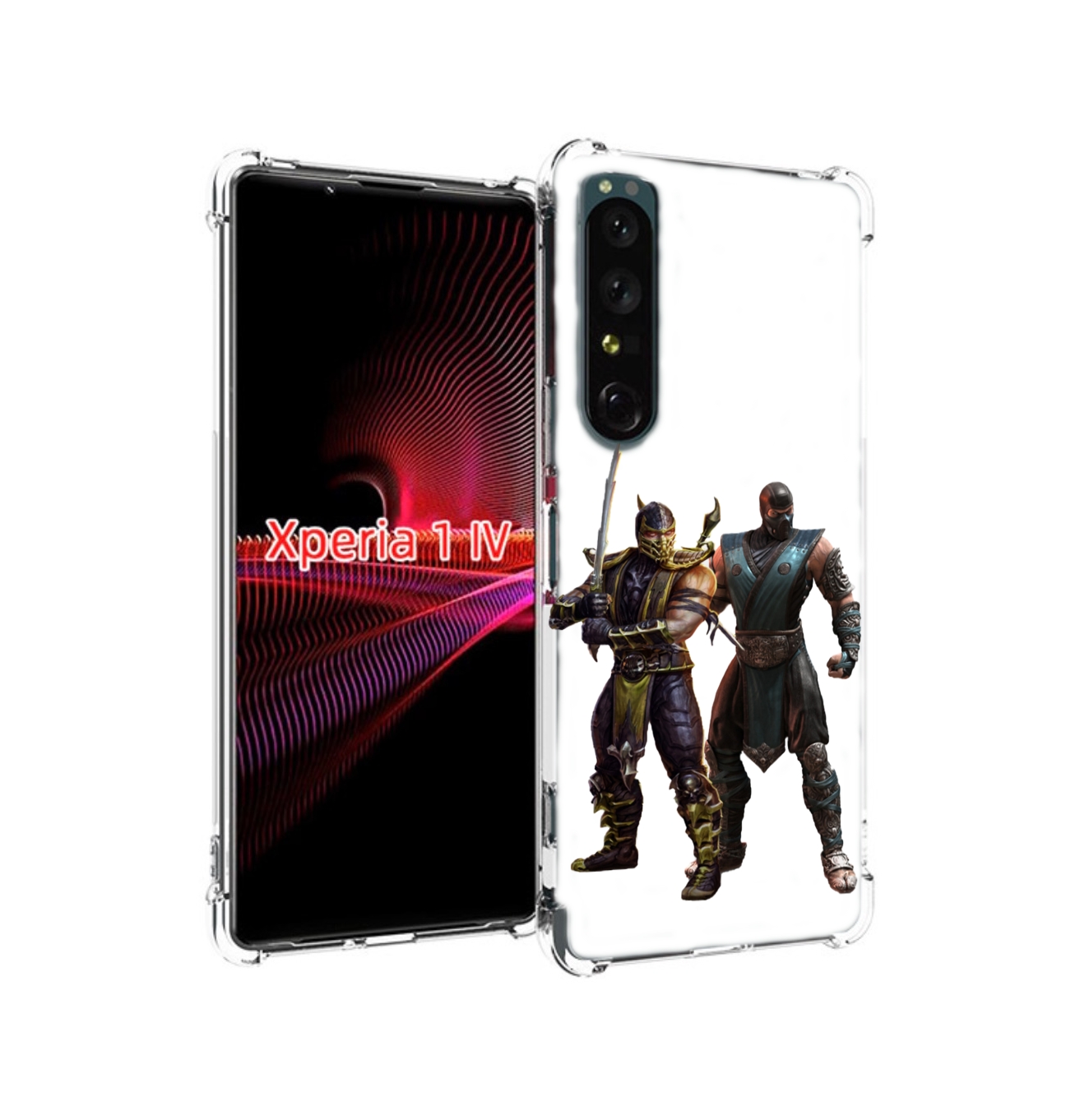 

Чехол задняя-панель-накладка-бампер MyPads Mortal-Kombat-1 для Sony Xperia 1 IV противо..., Прозрачный, Tocco