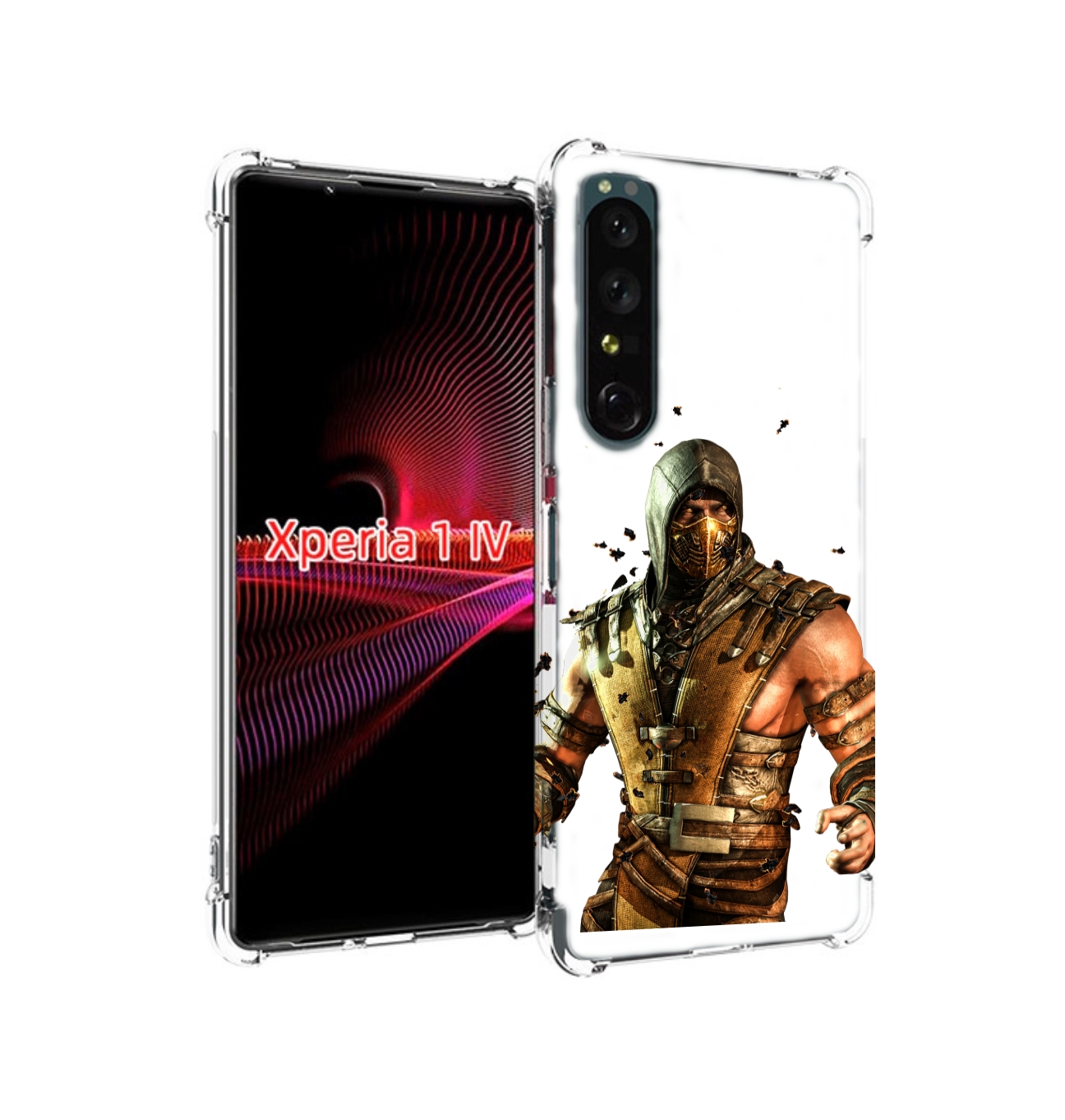 

Чехол накладка MyPads Mortal Combat scorpion для Sony Xperia 1 IV, Прозрачный, Tocco