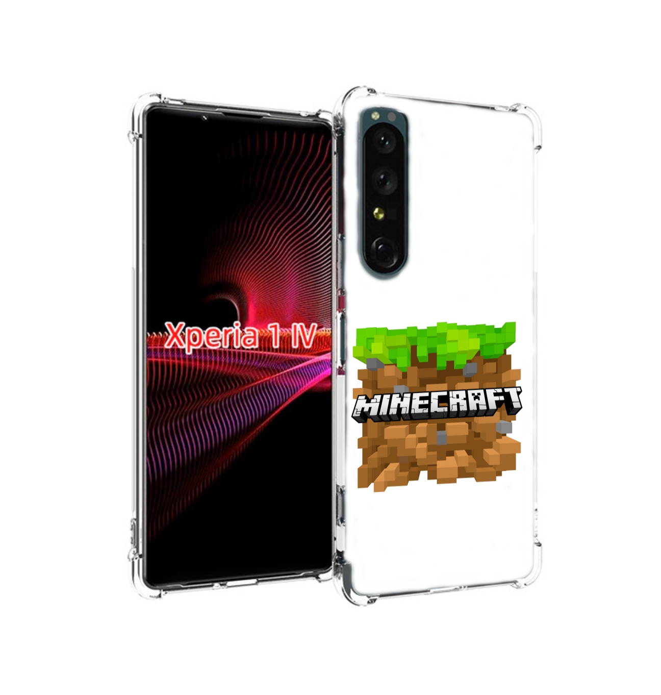 

Чехол накладка MyPads Minecraft-2 для Sony Xperia 1 IV, Прозрачный, Tocco