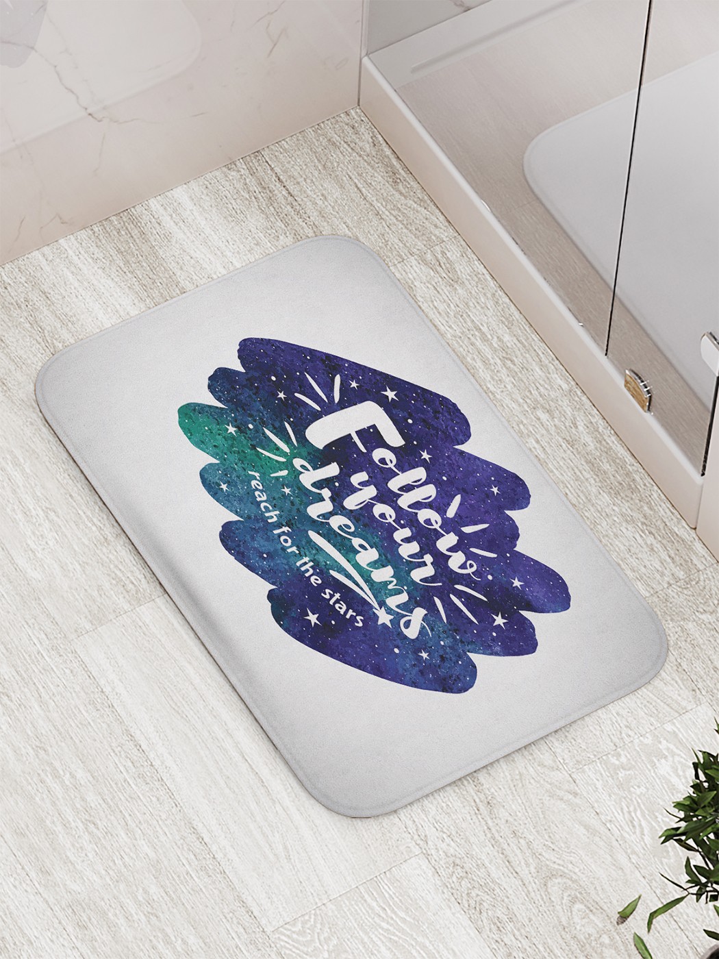 

Коврик противоскользящий для ванной, сауны, бассейна, 77х52 см bath_80111 JoyArty