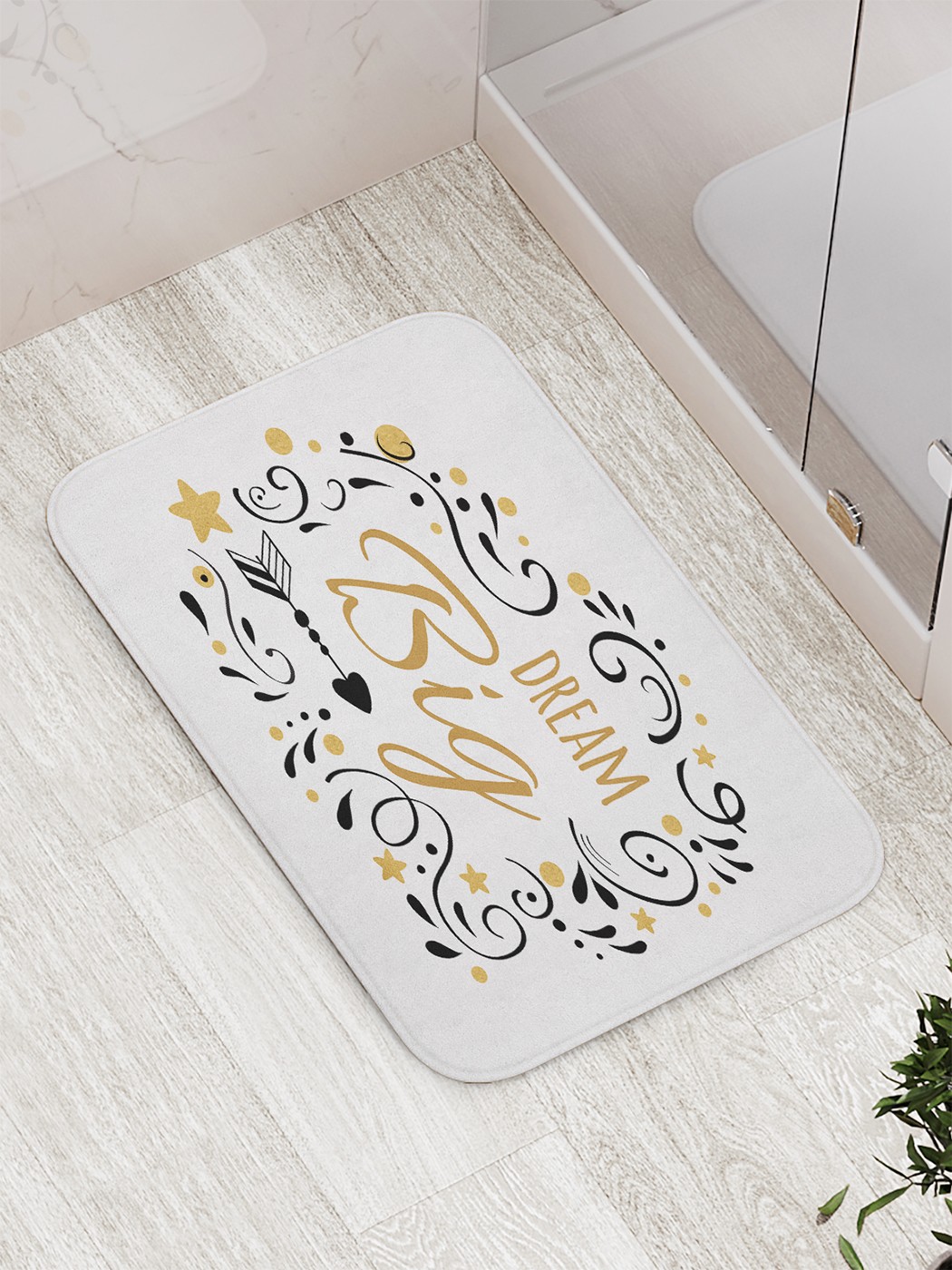 

Коврик противоскользящий для ванной, сауны, бассейна, 77х52 см bath_80109 JoyArty
