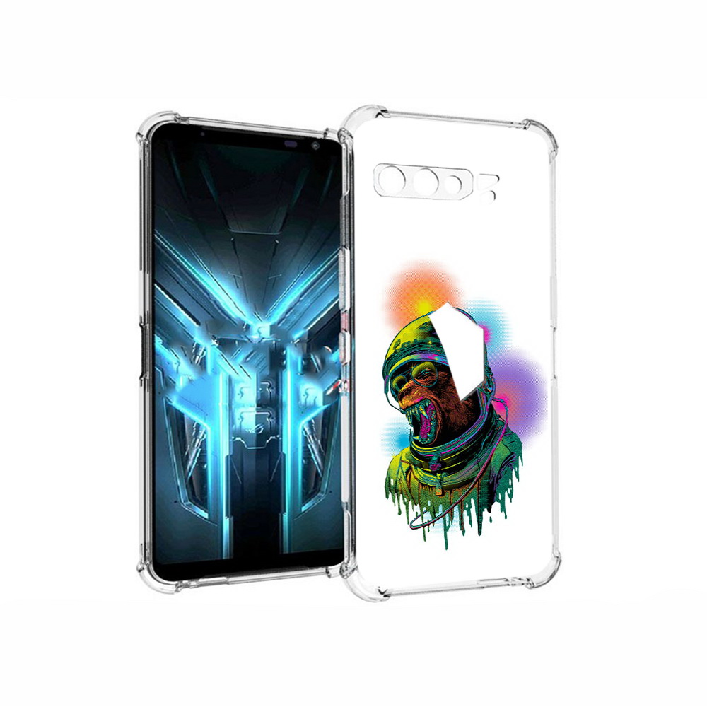 

Чехол MyPads Tocco для Asus ROG Phone 3 медведь космонавт, Прозрачный, Tocco