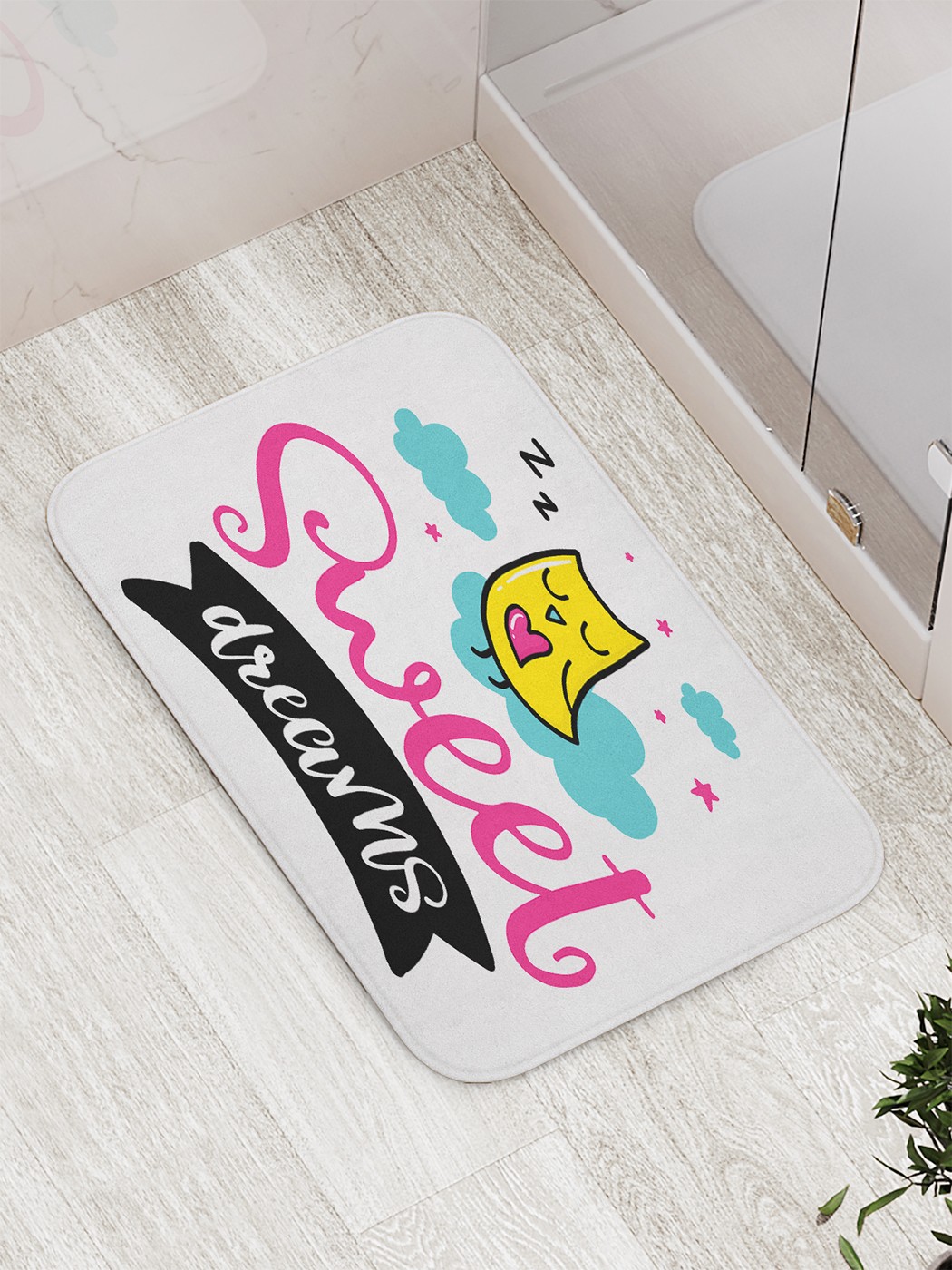 

Коврик противоскользящий для ванной, сауны, бассейна, 77х52 см bath_80098 JoyArty