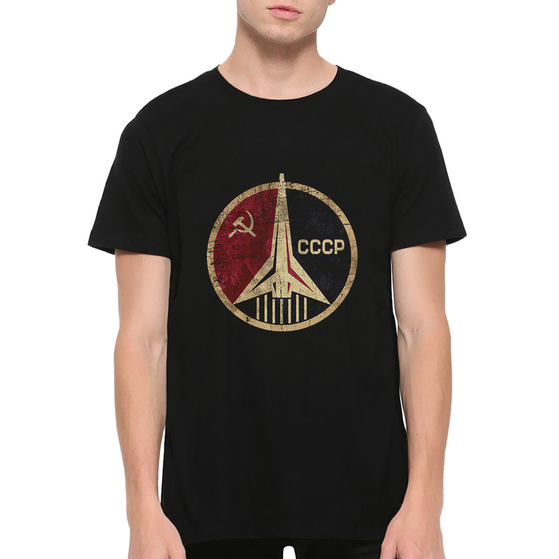 

Футболка мужская Dream Shirts Логотип СССР черная S, Черный, Логотип СССР