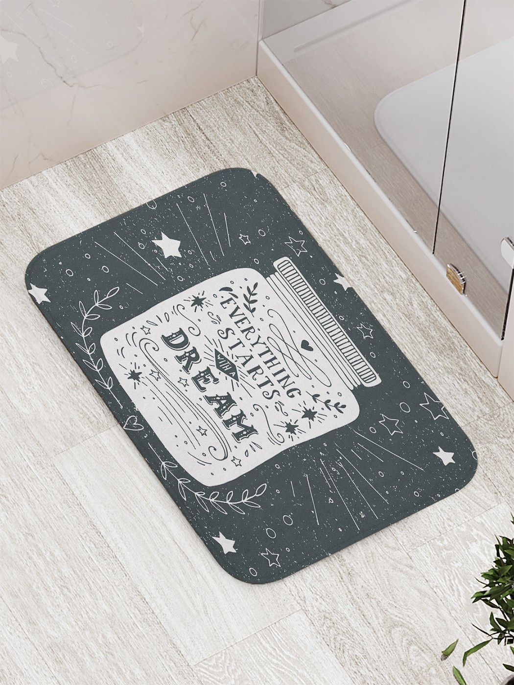 

Коврик противоскользящий для ванной, сауны, бассейна, 77х52 см bath_80089 JoyArty