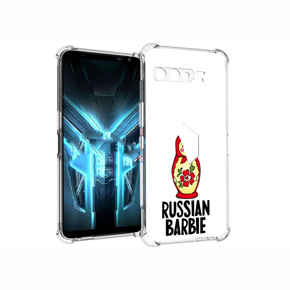 

Чехол MyPads Tocco для Asus ROG Phone 3 матрешка, Прозрачный, Tocco