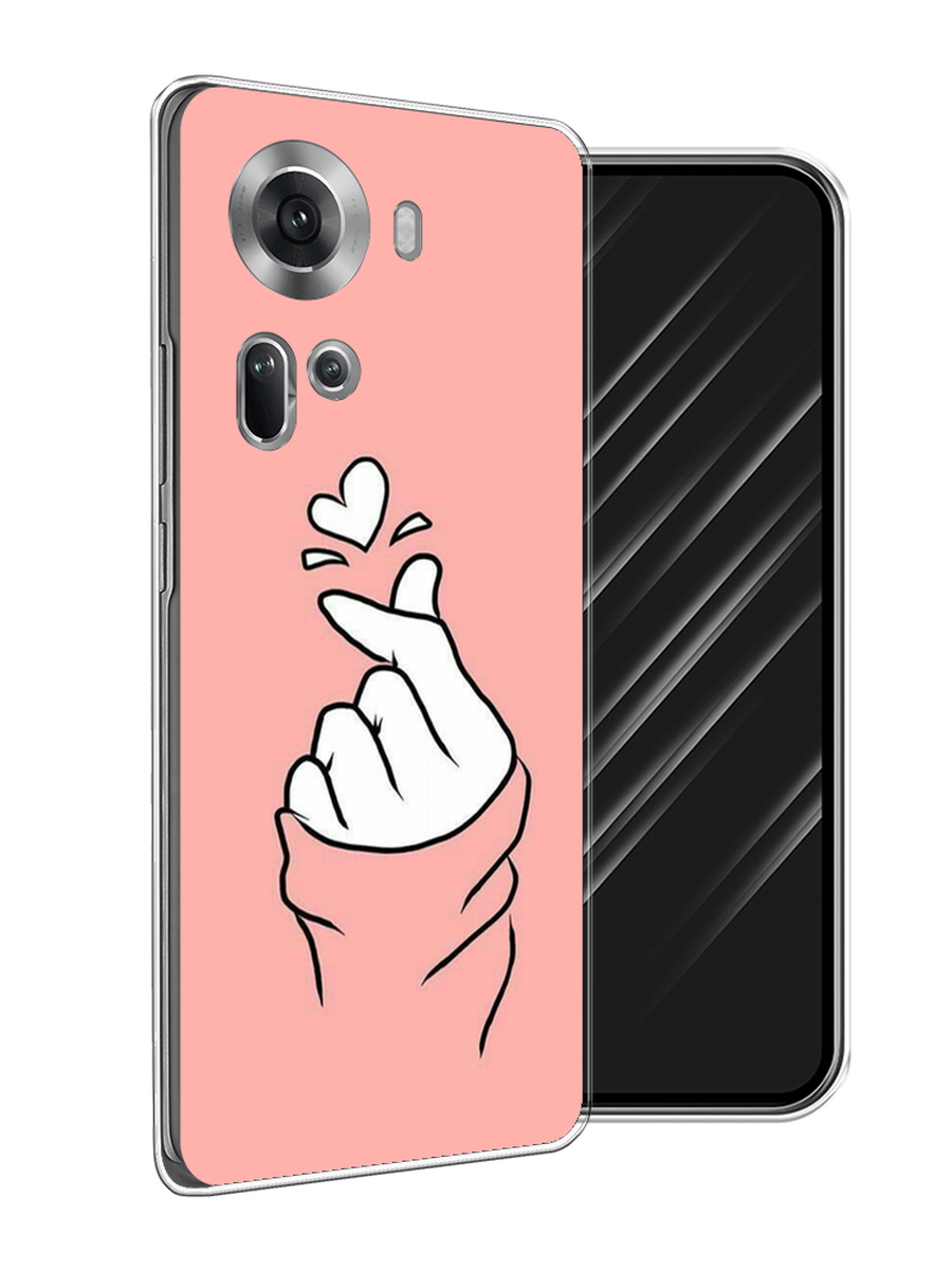 

Чехол Awog на Oppo Reno 11 (Global) "Любовь-щелк", Оранжевый, 2515850-1
