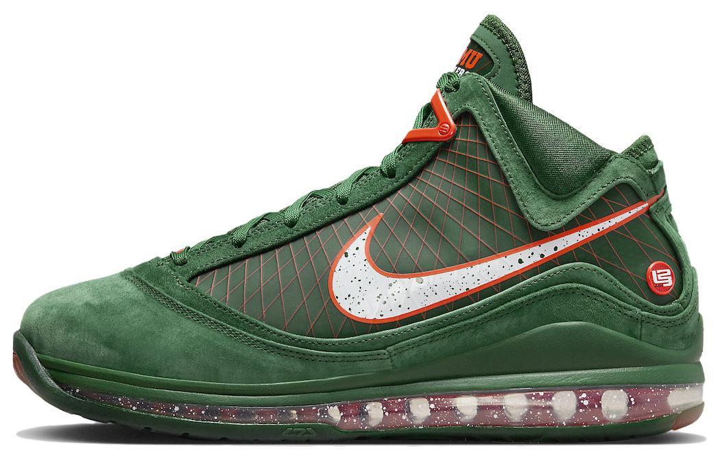 

Кроссовки унисекс Nike FAMU x Nike Lebron 7 Gorge Green зеленые 44 EU, Зеленый, FAMU x Nike Lebron 7 Gorge Green