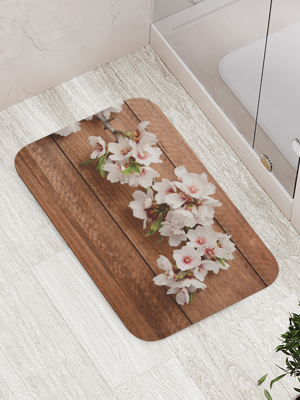 

Коврик противоскользящий для ванной, сауны, бассейна, 77х52 см bath_80050 JoyArty