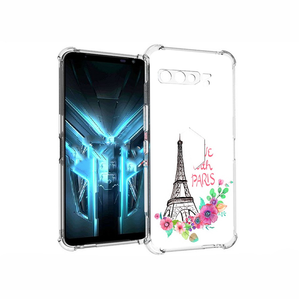 

Чехол MyPads Tocco для Asus ROG Phone 3 любимый париж, Прозрачный, Tocco