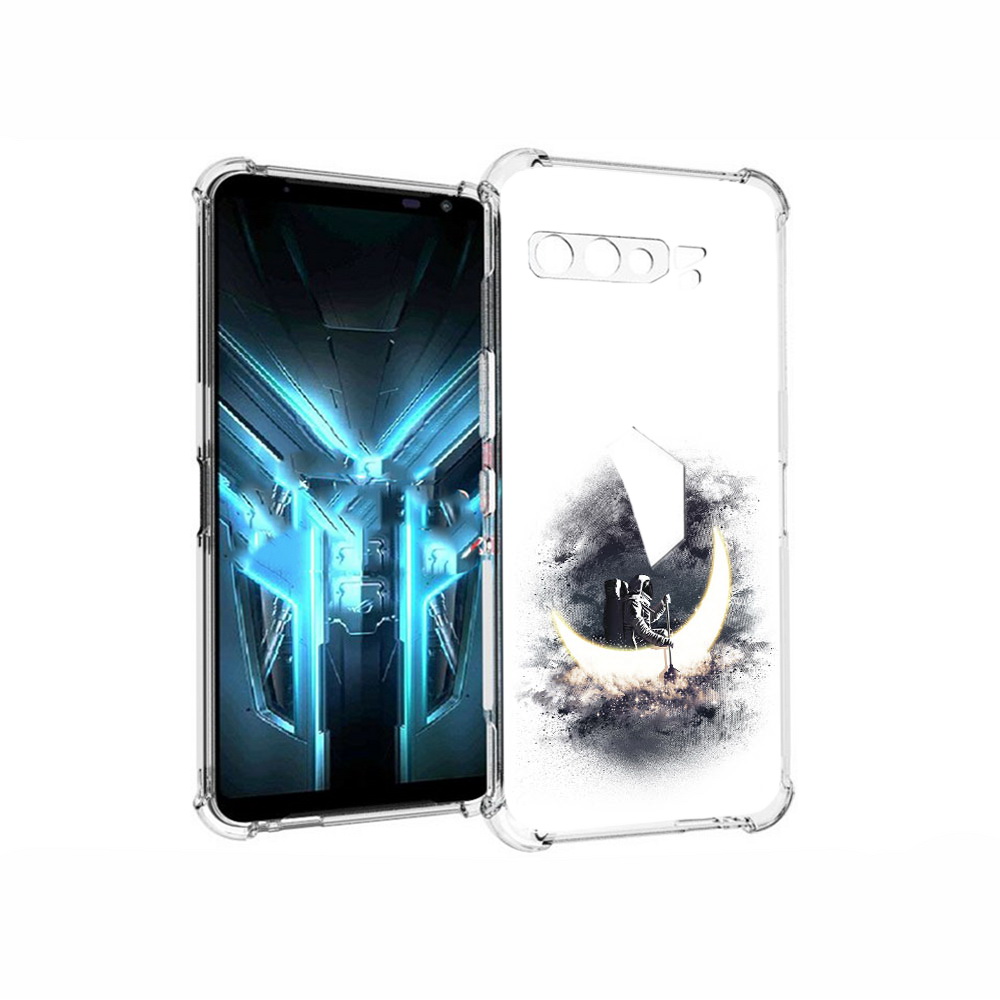 

Чехол MyPads Tocco для Asus ROG Phone 3 лунный путешественник, Прозрачный, Tocco